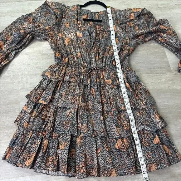 Ulla Johnson Tyra Dress in Aegean Size 8 - Picture 8 of 9